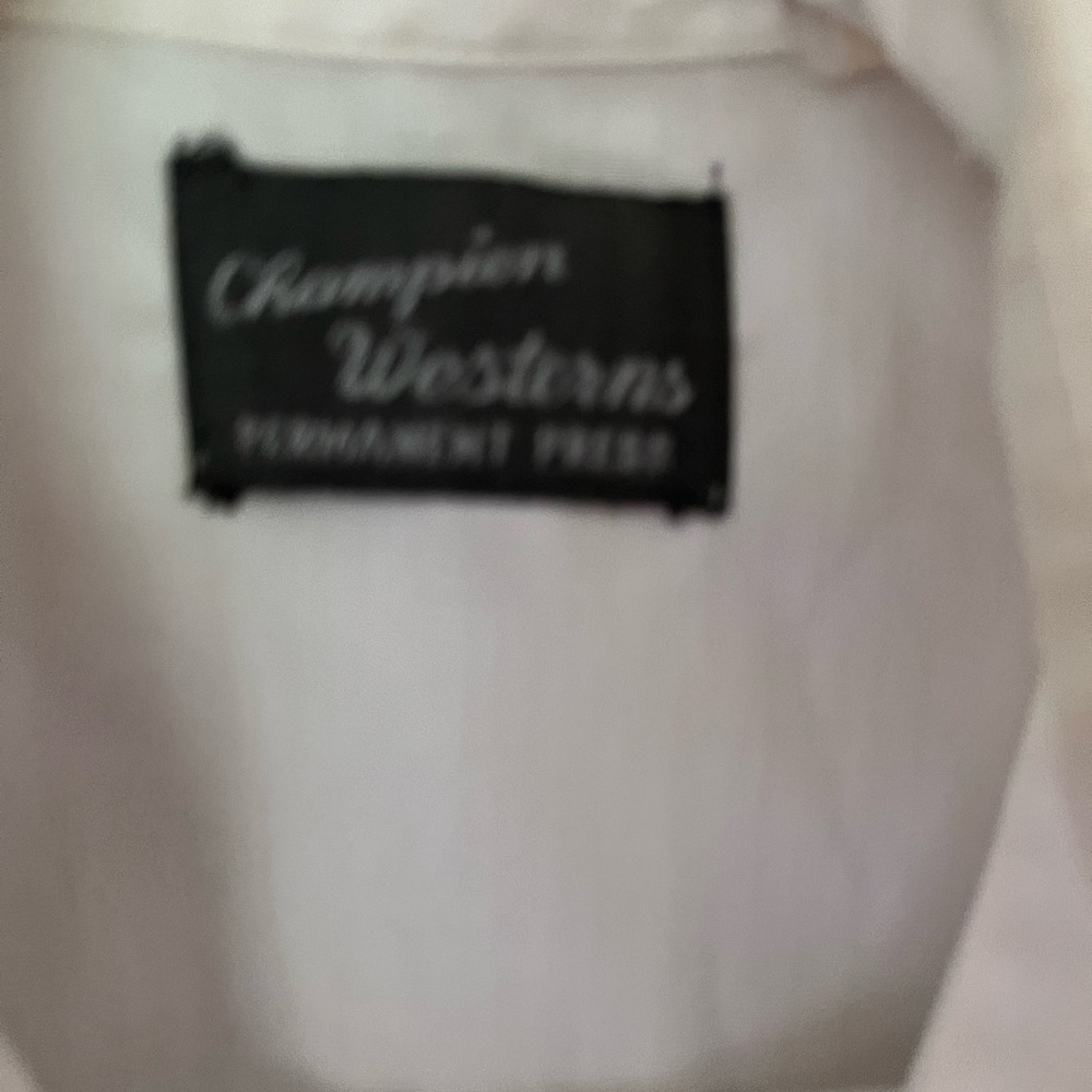 Vintage champion Western embroidered Western shirt - Picture 3 of 6